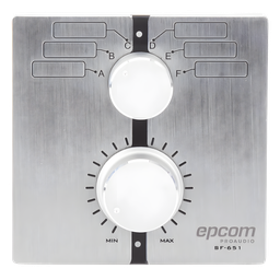 Control de volumen EPCOM ProAudio SF-651 multicanal