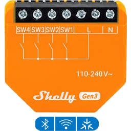 Controlador Shelly i4 Gen3 4 entradas WiFi