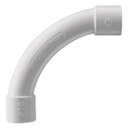 Curva PVC Gewiss DX-40-140 40mm autoextinguible