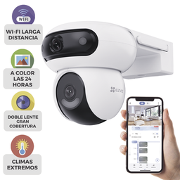 Cámara IP PT EZVIZ H90 CS-H90 doble lente 4MP+4MP WiFi