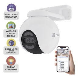 Cámara IP PT WiFi EZVIZ CS-H80X 4K lente dual