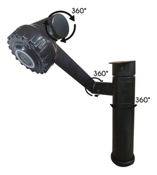 Mezclador de grifo de lavabo, Negro.