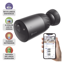 Cámara WiFi EZVIZ CS-BC1C/4K 4MP batería IP65