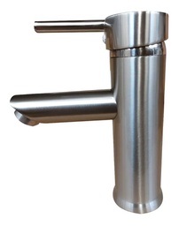 Español  Grifo mezclador de lavabo de baño de acero inoxidable, Niquel.