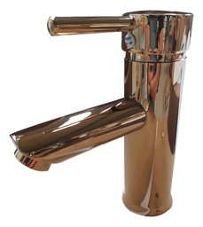 Grifo mezclador de lavabo de baño de acero inoxidable, Gold.