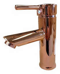 Grifo mezclador de lavabo de baño de acero inoxidable, Gold Rose.