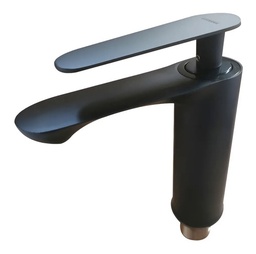 Mezclador de grifo de lavabo, negro.