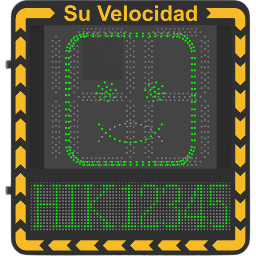 Pantalla LED velocidad Hikvision YJP7681-188-NR IP66