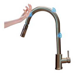 Grifo de Cocina Touch Extraíble Gold