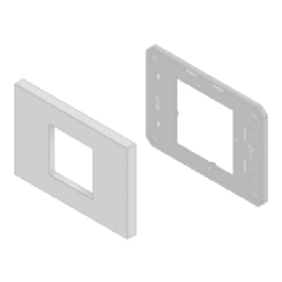 Embellecedor Ibernex NX0068LT ABS antimicrobiano blanco