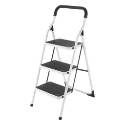 Taburete escalera plegable Surtek SYS-ETT-3 acero 3 peldaños