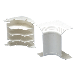 Esquinero interior Panduit T70ICIW para canaleta T70 PVC blanco