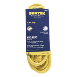Extensión eléctrica uso rudo Surtek SYS-136040 2 m 10 A