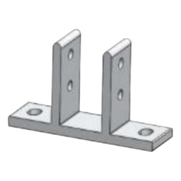 Fijador de soporte Epcom Powerline EPL-FFA40 aluminio anodizado
