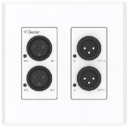 Extensor audio XLR a Dante EPCOM EPPWPD22XLR 2x2 PoE