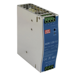 Fuente industrial MeanWell NDR-120-12 120W 12V riel DIN