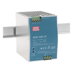 Fuente riel DIN MeanWell NDR48024 480W 24 Vcc 20A