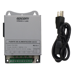Fuente de poder CCTV EPCOM PL-4C-15DC 4 cámaras 4A