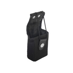 Funda nylon radio Syscom SFPU-B con presilla y broche