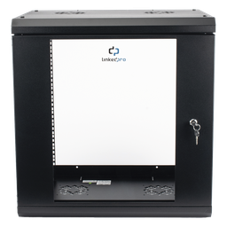 Gabinete de pared LinkedPro SR1912LH3G 12U 19" cristal