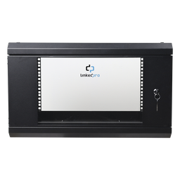 Gabinete de pared LinkedPro SR-1906-LH3G 6U 19" cristal