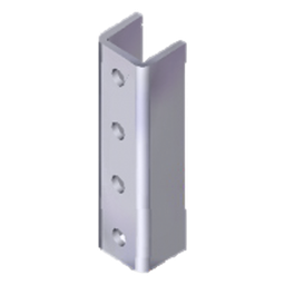Cople herraje para unicanal Anclo ANC-HH01 4x4 cm 4 perforaciones