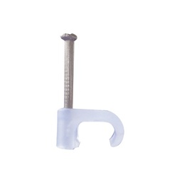 Grapa Thorsman TC-4X6 cable plano 4mm transparente 100 pzs