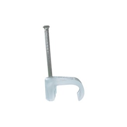 Grapa Thorsman TC-6X-10 cable plano 6mm transparente 100 pzs