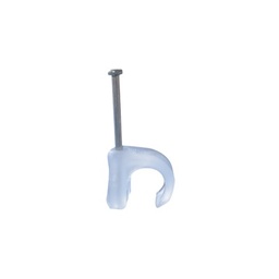 Grapa para cable Thorsman TC-57 5mm transparente 100 pzas