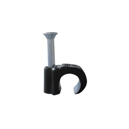 Grapa Thorsman TC-710-RC 7mm cable redondo negro 100pz