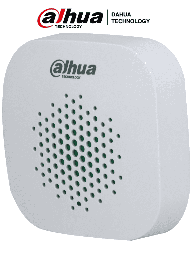 Sirena Inalámbrica Interior / 105 dB +- 3 / 3 Niveles de Volumen / Led Indicador / Alarma de Batería Baja / Medición de Temperatura / Función de Salto de Frecuencia