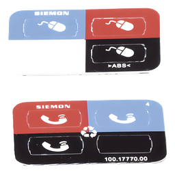 Iconos identificación Siemon Z-ICON-01B negro 100 piezas