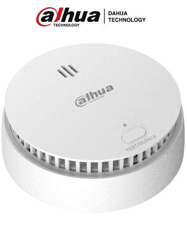 Detector de Humo Inalámbrico / Sensor Fotoeléctrico de Doble Cámara / Sirena Interna de 85dB / Función de Prueba y Silenciar / Alarma Visual y Sonora / Indicador Led