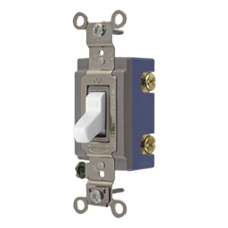Interruptor de palanca Hubbell HUB-HBL-1201-W 15A unipolar