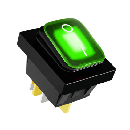 Interruptor tipo switch AccessPRO APB-03121-G LED verde IP65