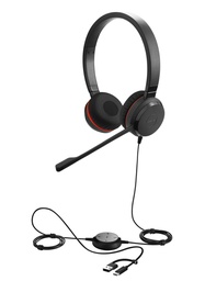 Auricular Jabra Evolve 30 II Duo MS USB-C/A y 3.5 mm