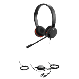 Auricular Jabra Evolve 30 II Duo UC USB-C/A y 3.5mm