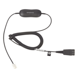 Cable VoIP Jabra GN1200 QD a RJ-9 amplificado