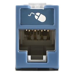 Jack Siemon U6-H06NS Cat6 UTP RJ45 híbrido azul