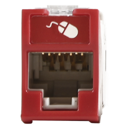 Jack RJ45 Cat5e Siemon U5-H03NS UTP híbrido rojo