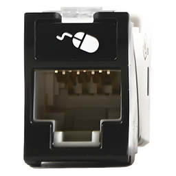 Jack RJ45 Siemon U6-H01NS Cat6 UTP negro