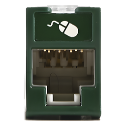 Jack RJ45 SIEMON U6-H07NS Cat6 UTP híbrido verde