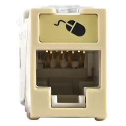 Jack RJ45 Siemon U6A-H20NS Cat6A UTP marfil