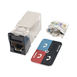 Jack de red SIEMON Z6A-S01 Cat6A blindado negro