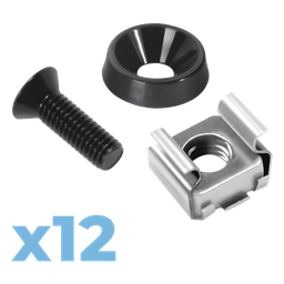 Kit tornillería rack LinkedPro LP-TAT-12 M5 12 piezas