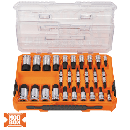 Juego de dados Klein Tools 65233-HEX 32 piezas SAE Métrico
