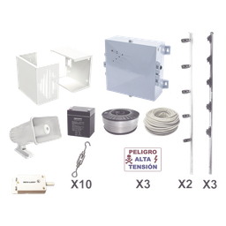 Kit cerco eléctrico YONUSA YPROKIT25F 12000V 1J