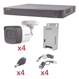 Kit TurboHD Hikvision KH1080P4BW DVR 4ch 4 cámaras