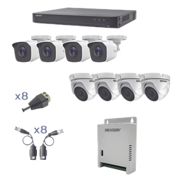 Kit CCTV TurboHD Epcom KEVTX8T4BW/4EW 8CH 8 cámaras 1080p
