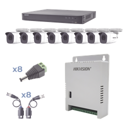Kit CCTV TurboHD Epcom KEVTX8T8BW 8CH 8 balas 1080p